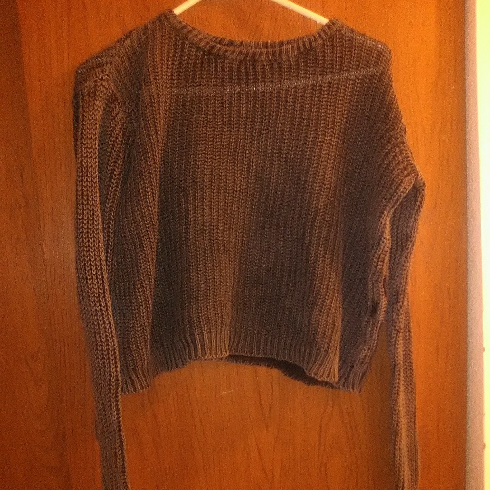 Brandy Melville acid wash cropped sweater - Picture 2 of 4